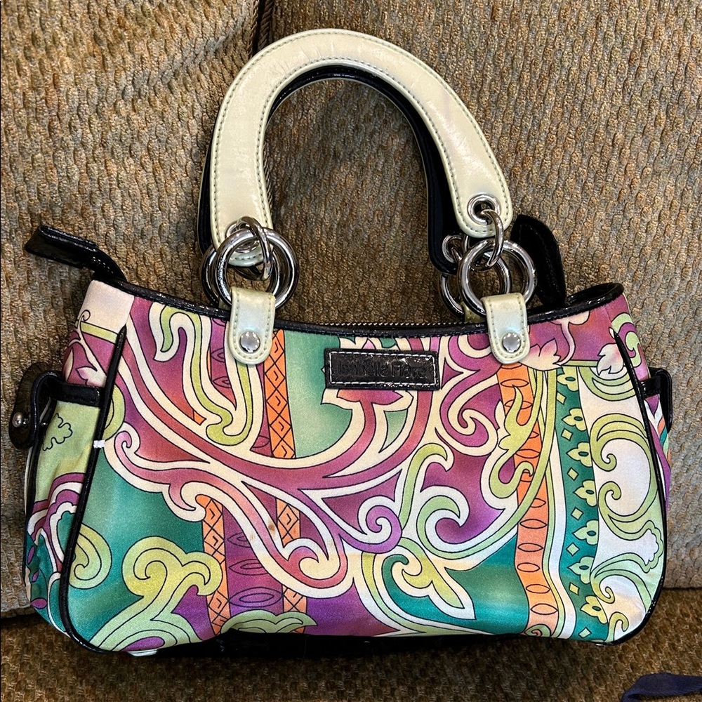 Isabella Fiore Colorful Vintage Designer Handbag
